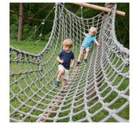 KDSD8FFF Filet d'escalade Extérieur pour Enfants, Aire de Jeux de Jardin Cabane dans Les Arbres Échelle de Corde Filet d'escalade Filet Rampant Filet de Protection Contre Les Chutes,1x1m