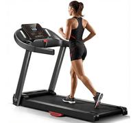 Kdtoll Tapis de Course Pliable 14 km/h, Tapis de Marche Inclinable 15%, Moteur Silencieux 3.0 HP, Capteurs Cardiaques, 12 Programmes d’Entraînement, Appareil de Fitness pour Maison