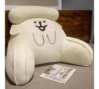 KDTRKH Coussin lombaire doux pour repose-lit, lecture - Coussin de repos, coussin de repos avec accoudoirs pour s'asseoir dans le lit, pour se détendre, regarder la télévision, jouer à des jeux, blanc