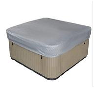 KDTRKH Housse pour Jacuzzi extérieur, imperméable à l'eau et à la poussière, Housse Thermique pour Spa, Housse pour Meubles de Patio, pour Jacuzzi extérieur, intérieur.,Gris,220x220x30cm