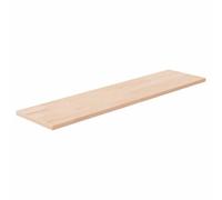 KDVXBCQJH Étagère murale en chêne massif non traité - 80 x 20 x 1,5 cm | Plateau en chêne massif comme étagère de rechange flexible pour le salon, le couloir ou la cuisine avec surface individuelle.
