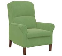 KDVXBCQJH Fauteuil rembourré en velours vert clair 76 x 94 x 102 cm | La housse en velours doux et les pieds en caoutchouc offrent un confort dans la chambre ou le salon jusqu'à 110 kg.