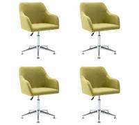 KDVXBCQJH Lot de 4 chaises de salle à manger pivotantes réglables en | Fauteuil pivotant réglable en hauteur avec rembourrage doux pour salle à manger, salon et étude. Lot de 4 pièces.
