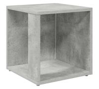 KDVXBCQJH Table d'appoint en bois gris béton 33 x 33 x 34,5 cm | Table d'angle compacte aspect béton pour chambre et salon. Offre un espace élégant pour les livres, les plantes et la