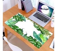 KDWJS Tapis de Souris XXL Speed Gaming - 90x40 cm - Base en Caoutchouc antidérapant Extended - Améliore la précision et la Vitesse - Feuille, Aquarelle, Impression, Jardin, botanique, Herbe, forêt, f