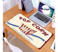 KDWJS Tapis de Souris XXL Speed Gaming - 90x40 cm - Base en Caoutchouc antidérapant Extended - Améliore la précision et la Vitesse - Billets de cinéma, Pop-Corn Frais et délicieux et accès Public