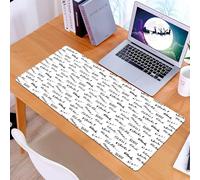 KDWJS Tapis de Souris XXL Speed Gaming - 90x40 cm - Base en Caoutchouc antidérapant Extended - Améliore la précision et la Vitesse - Mots drôles, Mots Bla Bla écrits à la Main, Expression absurde, th