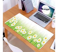 KDWJS Tapis de Souris XXL Speed Gaming - 90x40 cm - Base en Caoutchouc antidérapant Extended - Améliore la précision et la Vitesse - Herbe et Camomille. Élément pour la Carte de présentation sur Le t