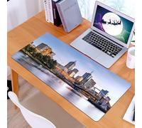 KDWJS Tapis de Souris XXL Speed Gaming - 90x40 cm - Base en Caoutchouc antidérapant Extended - Améliore la précision et la Vitesse - Ville, Melbourne Bâtiments historiques australiens, ponts Modernes