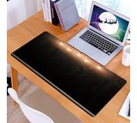 KDWJS Tapis de Souris XXL Speed Gaming - 90x40 cm - Base en Caoutchouc antidérapant Extended - Améliore la précision et la Vitesse - Innovation Industrielle et Classique d'Edison en Bois foncé