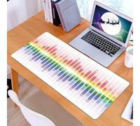 KDWJS Tapis de Souris XXL Speed Gaming - 90x40 cm - Base en Caoutchouc antidérapant Extended - Améliore la précision et la Vitesse - Musique, Égaliseur numérique Rainbow Shining, Amplificateur, Équip