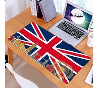 KDWJS Tapis de Souris XXL Speed Gaming - 90x40 cm - Base en Caoutchouc antidérapant Extended - Améliore la précision et la Vitesse - Monument nnique emblématique montrant Les célèbres bâtiments londo