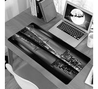 KDWJS Tapis de Souris XXL Speed Gaming - 90x40 cm - Base en Caoutchouc antidérapant Extended - Améliore la précision et la Vitesse - Manhattan Skyline et Manhattan Bridge la Nuit à New York
