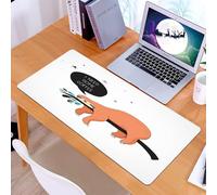 KDWJS Tapis de Souris XXL Speed Gaming - 90x40 cm - Base en Caoutchouc antidérapant Extended - Améliore la précision et la Vitesse - Un Paresseux Australien supplie « J'Ai Besoin d'un café », Une ado