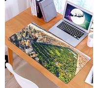 KDWJS Tapis de Souris XXL Speed Gaming - 90x40 cm - Base en Caoutchouc antidérapant Extended - Améliore la précision et la Vitesse - Vue aérienne de Manhattan, New York, regardant vers Le Nord Jusqu'