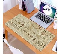 KDWJS Tapis de Souris XXL Speed Gaming - 90x40 cm - Base en Caoutchouc antidérapant Extended - Améliore la précision et la Vitesse - Souvenirs de Paris, Combinaisons de Mots, Images et typographies l