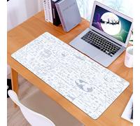 KDWJS Tapis de Souris XXL Speed Gaming - 90x40 cm - Base en Caoutchouc antidérapant Extended - Améliore la précision et la Vitesse - Chiffres, formules manuscrites, tâches, tracés et calculs. Context