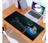 KDWJS Tapis de Souris XXL Speed Gaming - 90x40 cm - Base en Caoutchouc antidérapant Extended - Améliore la précision et la Vitesse - Alice au Pays des Merveilles, Alice Assise sur Une Branche dans la