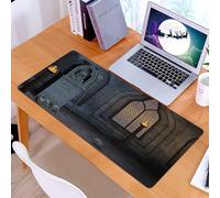 KDWJS Tapis de Souris XXL Speed Gaming - 90x40 cm - Base en Caoutchouc antidérapant Extended - Améliore la précision et la Vitesse - Décorations Gothiques, paysages Gothiques mystiques et effrayants,