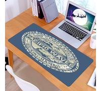 KDWJS Tapis de Souris XXL Speed Gaming - 90x40 cm - Base en Caoutchouc antidérapant Extended - Améliore la précision et la Vitesse - Badge Hawaii Surfing Adventure, Marque « Pacific Ocean Waves » du