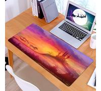 KDWJS Tapis de Souris XXL Speed Gaming - 90x40 cm - Base en Caoutchouc antidérapant Extended - Améliore la précision et la Vitesse - Décorations fantastiques, château médiéval Gothique Fantastique et