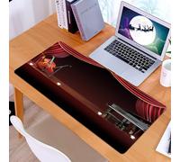 KDWJS Tapis de Souris XXL Speed Gaming - 90x40 cm - Base en Caoutchouc antidérapant Extended - Améliore la précision et la Vitesse - Théâtre Musical, Orchestre symphonique, Rideaux de scène, Piano, v