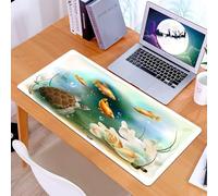 KDWJS Tapis de Souris XXL Speed Gaming - 90x40 cm - Base en Caoutchouc antidérapant Extended - Améliore la précision et la Vitesse - Le Charmant Monde sous-Marin, la symphonie océanique du Compagnon