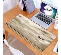 KDWJS Tapis de Souris XXL Speed Gaming - 90x40 cm - Base en Caoutchouc antidérapant Extended - Améliore la précision et la Vitesse - Avion Vintage, Avion dans Un Ciel Nuageux spectaculaire Survol de