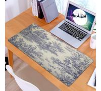 KDWJS Tapis de Souris XXL Speed Gaming - 90x40 cm - Base en Caoutchouc antidérapant Extended - Améliore la précision et la Vitesse - Motif avec des paysages avec Une Vieille Campagne et des Gens avec