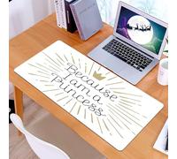 KDWJS Tapis de Souris XXL Speed Gaming - 90x40 cm - Base en Caoutchouc antidérapant Extended - Améliore la précision et la Vitesse - Je suis Une Princesse Parce Que Je suis Une Princesse Kall
