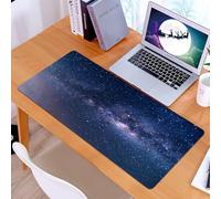 KDWJS Tapis de Souris XXL Speed Gaming - 90x40 cm - Base en Caoutchouc antidérapant Extended - Améliore la précision et la Vitesse - Voie lactée avec des étoiles et des poussières spatiales Pendant l