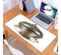 KDWJS Tapis de Souris XXL Speed Gaming - 90x40 cm - Base en Caoutchouc antidérapant Extended - Améliore la précision et la Vitesse - Casque en Fer du Chevalier médiéval. Coiffe très Lourde.