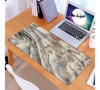 KDWJS Tapis de Souris XXL Speed Gaming - 90x40 cm - Base en Caoutchouc antidérapant Extended - Améliore la précision et la Vitesse - Art du marbre, Motifs complexes de Tons de Terre et de Lignes ondu
