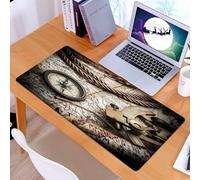 KDWJS Tapis de Souris XXL Speed Gaming - 90x40 cm - Base en Caoutchouc antidérapant Extended - Améliore la précision et la Vitesse - Nature Morte Vintage avec Boussole, Sextant et Vieille Carte