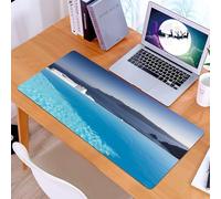 KDWJS Tapis de Souris XXL Speed Gaming - 90x40 cm - Base en Caoutchouc antidérapant Extended - Améliore la précision et la Vitesse - Décoration de Maison, Piscine de Complexe hôtelier à Santorin, Grè