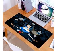 KDWJS Tapis de Souris XXL Speed Gaming - 90x40 cm - Base en Caoutchouc antidérapant Extended - Améliore la précision et la Vitesse - Alice est Confuse après Avoir grandi et ne Sait Pas Quoi Faire sur