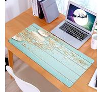 KDWJS Tapis de Souris XXL Speed Gaming - 90x40 cm - Base en Caoutchouc antidérapant Extended - Améliore la précision et la Vitesse - Décoration de Plage, Coquillages et étoiles de mer posés sur des p
