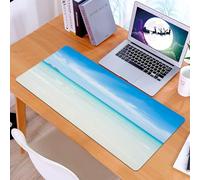 KDWJS Tapis de Souris XXL Speed Gaming - 90x40 cm - Base en Caoutchouc antidérapant Extended - Améliore la précision et la Vitesse - Océan, Plage dans Les Terres Aquatiques Tropicales, mer aux couleu