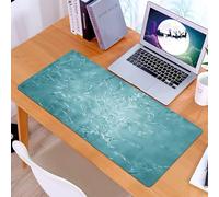 KDWJS Tapis de Souris XXL Speed Gaming - 90x40 cm - Base en Caoutchouc antidérapant Extended - Améliore la précision et la Vitesse - Bluegrass Calme et Tranquille, Cinq Fois Herbe et Feuilles Bleues