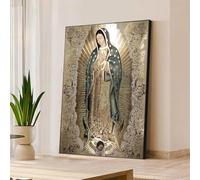 KDXAOBEI Affiches de l'Évangile de la Vierge Marie, art chrétien vintage, peinture sur toile nordique pour salon, décoration murale, 60 x 80 cm, sans cadre
