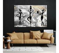 KDXAOBEI Art abstrait femme africaine affiches impressions toile peinture mur Art salon décoration murale photo pour chambre 60x90 cm (24x35in) pas de cadre
