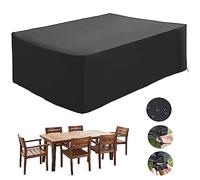 KDXAOBEI Imperméable Housse de Table Jardin,280x100x75 Bâche Salon de Jardin Extérieur Housses de Meubles en Rotin en Tissu Oxford 600D Résistant aux UV,Rectangulaires