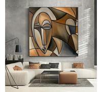 KDXAOBEI Picasso célèbre œuvre toile peinture mur Art peinture maison salon décoration moderne peinture personnage œuvres 60x60 cm (24x24in) avec cadre