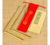 KDXYSL Baguettes de dowsing en Acier Inoxydable, Outil de détecteur d'eau, détecteur de tiges de cuivre Ajustable, détecteur de deviner - Eau de traçage, Objets dorés, Gold