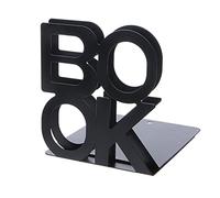 KDXYSL Serre Livres en Métal Presse Cale Bloque Livre Design, Bookends Robustes pour étagère, Bibliothèque, Bureau, Écoles, Librairie, Lot de 2 Noir