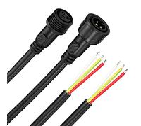 KDYVK Connecteur LED mâle Femelle étanche IP65 à 3 conducteurs, 18 AWG, 10 Paires de câbles d'extension électriques à 3 Broches de 50 cm for Bande Lumineuse extérieure
