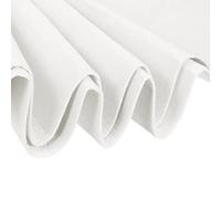 KDYVK Feuilles de Tissu en Feutre Doux Acrylique Feuilles d'artisanat en Fibre Ton Argent 70 Pouces x 39 Pouces Rectangulaire 2 mm d'épaisseur for Les Arts de Bricolage, l'artisanat(White)