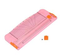 KDYVK Massicot de 12 Pouces, Coupe-Papier Portable de Format A4, Outil de Scrapbooking avec règle latérale for Papier Artisanal, Photo, Carton, Noir(Pink)