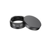 KE88FENG Pare-Soleil métallique for jjc avec Capuchon de Protection for Objectif for fujifilm X Half for X-HF1, Filtre UV for jjc for F-XHFUV(Dark Grey)