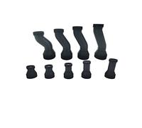 KEAAN Compatible avec Thrust-mas-TER Hotas Warthog F/A-18C Cougar, barre d'extension de rotation à 360 degrés, joystick droit incurvé, changement de pièces de jeu DIY (Color : Bent 120mm)